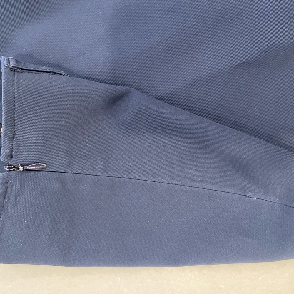 Prada Italy Dark Navy  Classic Pensil Midi Skirt Size EU 38, US 6 - Picture 9 of 15